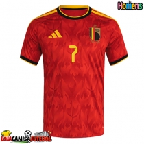 Camisa de Futebol Bélgica Kevin De Bruyne #7 Equipamento Principal Mundo 2026 Manga Curta